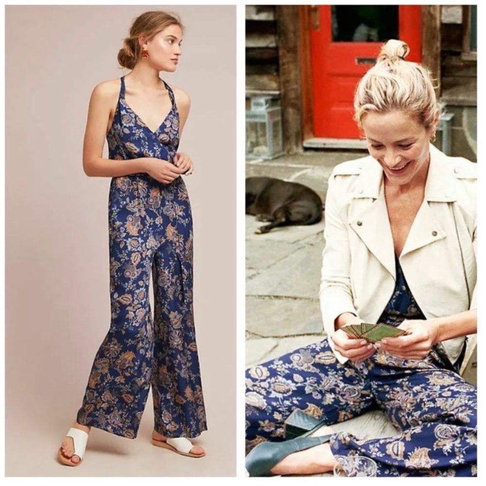 Anthropologie paisley jumpsuit